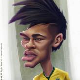 Caricature de Neymar jr.