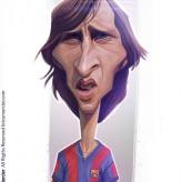 Caricature de Johan Cruyff