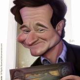Caricature de Robin Williams