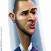 Caricature de Karim Benzema