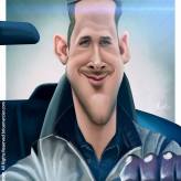 Caricature de Ryan Gosling
