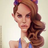 Caricature de Lana Del Rey