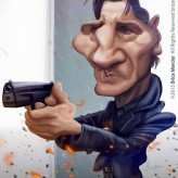 Caricature de Liam Neeson