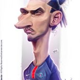 Caricature de Zlatan Ibrahimovic