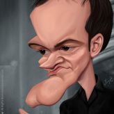 Caricature de Quentin Tarantino