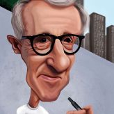 Caricature de Woody Allen