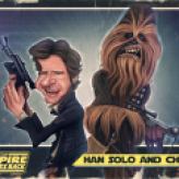 Caricature de Harrison Ford & Chewbacca